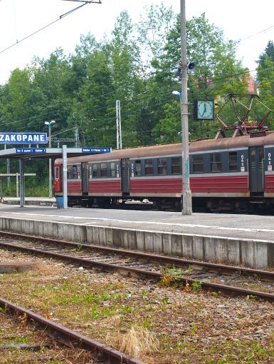 Pociąg na stacji Zakopane