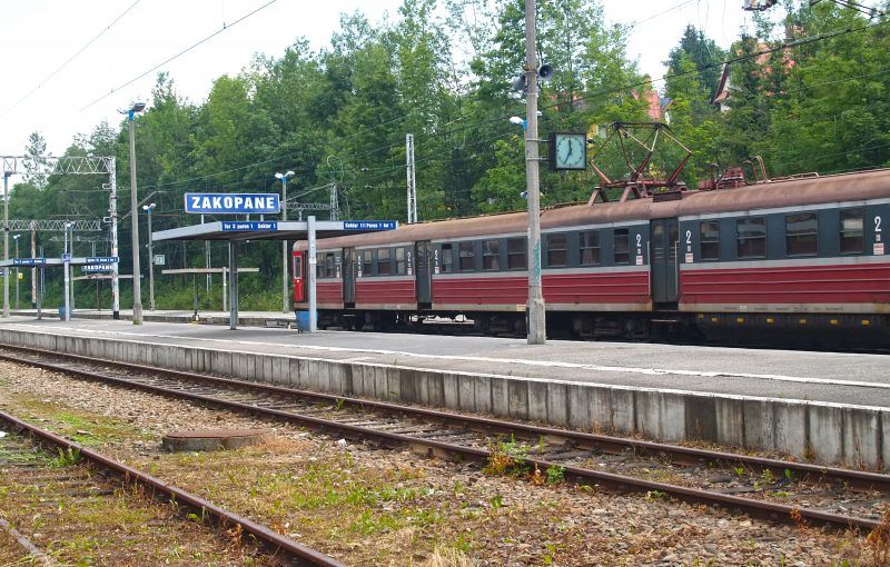 Pociąg na stacji Zakopane